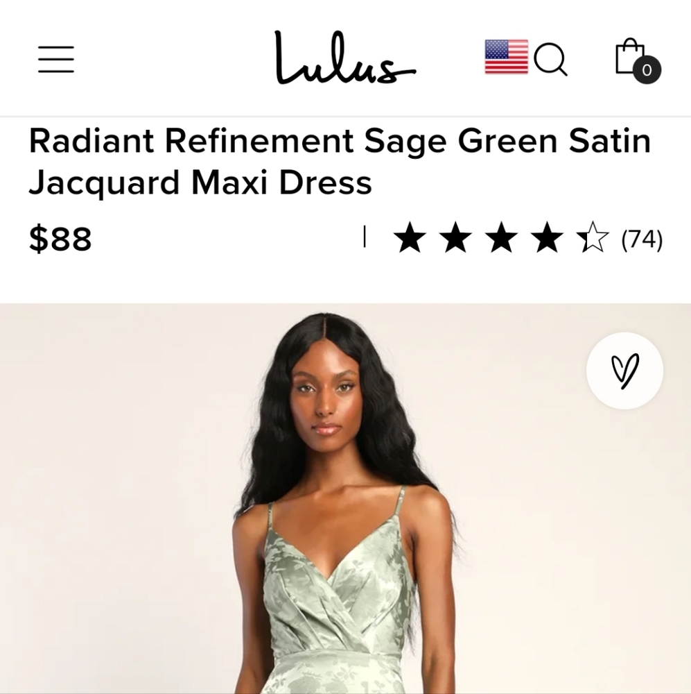 NBW Lulu's Sage Green Satin Jacguard Maxi Dress
